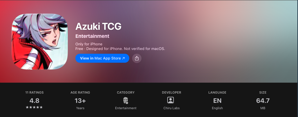 What's New in the Azuki TCG App
