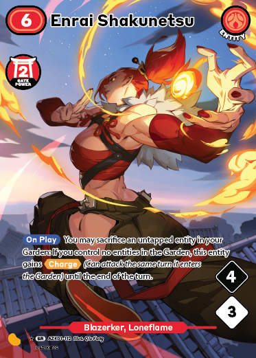 Enrai Shakunetsu Alternate Art - Gates Awakened