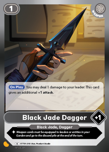 Black Jade Dagger
